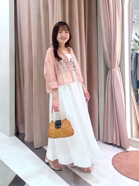 「スカラップ」｜minamiさん（レディース・157cm）の夏コーディネート