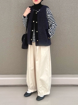 「BRADY（ブレディー）のアイテム」を使った、Leecoさん（レディース・164cm）の冬コーディネート