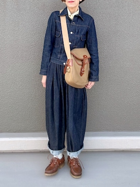 「BRADY（ブレディー）のアイテム」を使った、Leecoさん（レディース・164cm）の春コーディネート