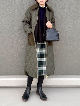 「アイテム（その他アウター）」を使った、Leecoさん（レディース・164cm）の冬コーディネート