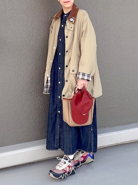 「BRADY（ブレディー）のアイテム」を使った、Leecoさん（レディース・164cm）の春コーディネート