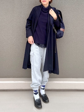 「アイテム（バックパック/リュック）」を使った、Leecoさん（レディース・164cm）の秋コーディネート