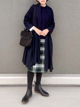 「アイテム（その他アウター）」を使った、Leecoさん（レディース・164cm）の秋コーディネート