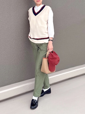 「HARUTA（ハルタ）のアイテム」を使った、Leecoさん（レディース・164cm）の春コーディネート