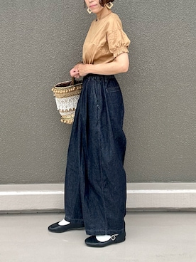 「SAC（サック）のアイテム」を使った、Leecoさん（レディース・164cm）の夏コーディネート