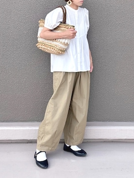 「SAC（サック）のアイテム」を使った、Leecoさん（レディース・164cm）の夏コーディネート