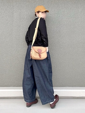 「FRED PERRY（フレッドペリー）のアイテム（キャップ）」を使った、Leecoさん（レディース・164cm）の春コーディネート