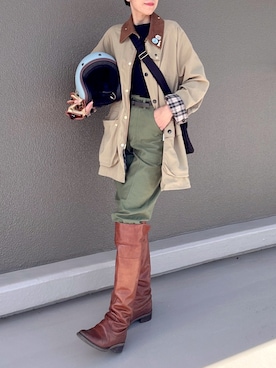 「ORCIVAL（オーシバル）のアイテム」を使った、Leecoさん（レディース・164cm）の夏コーディネート