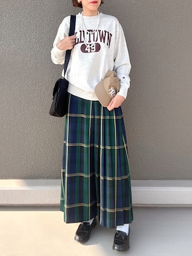 「coen（コーエン）のアイテム」を使った、Leecoさん（レディース・164cm）の秋コーディネート