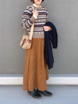 「ショルダーバッグ」｜Leecoさん（レディース・164cm）の冬コーディネート