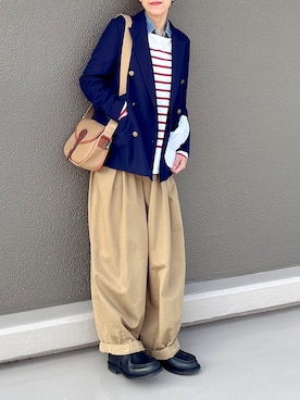 「REGAL Shoe & Co.（リーガル シューアンドカンパニー）のアイテム」を使った、Leecoさん（レディース・164cm）の春コーディネート