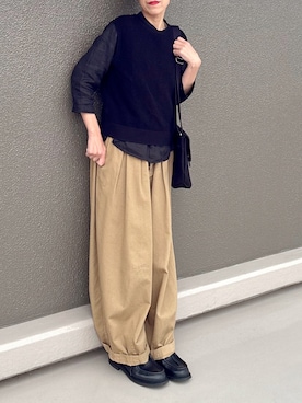 「BRADY（ブレディー）のアイテム」を使った、Leecoさん（レディース・164cm）の春コーディネート