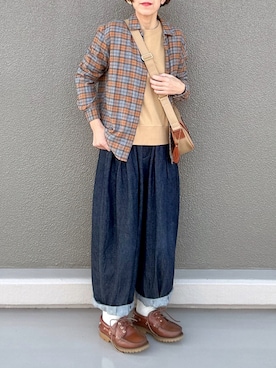 「BRADY（ブレディー）のアイテム」を使った、Leecoさん（レディース・164cm）の春コーディネート