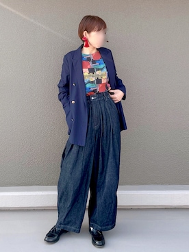 「chambre de charme（シャンブルドゥシャーム）のアイテム」を使った、Leecoさん（レディース・164cm）の春コーディネート
