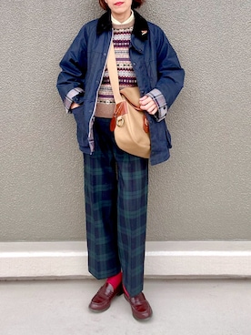 「FREAK'S STORE（フリークスストア）のアイテム」を使った、Leecoさん（レディース・164cm）の冬コーディネート