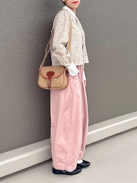 「menue（メヌエ）のアイテム」を使った、Leecoさん（レディース・164cm）の春コーディネート