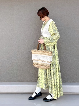 「URBAN RESEARCH Sonny Label（アーバンリサーチサニーレーベル）のアイテム（ワンピース/ドレス）」を使った、Leecoさん（レディース・164cm）の春コーディネート