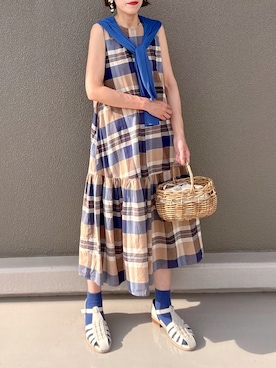 「アイテム（ピアス（両耳用））」を使った、Leecoさん（レディース・164cm）の夏コーディネート