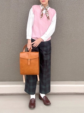 「Yves Saint Laurent（イヴサンローラン）のアイテム」を使った、Leecoさん（レディース・164cm）の春コーディネート