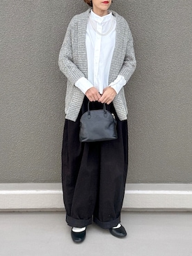 「アイテム（バレエシューズ）」を使った、Leecoさん（レディース・164cm）の秋コーディネート