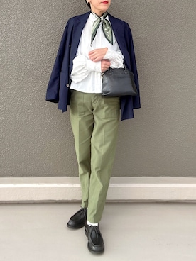 「coen（コーエン）のアイテム」を使った、Leecoさん（レディース・164cm）の春コーディネート