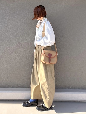 「Libra Cue（リブラ キュー）のアイテム（パンツ）」を使った、Leecoさん（レディース・164cm）の夏コーディネート