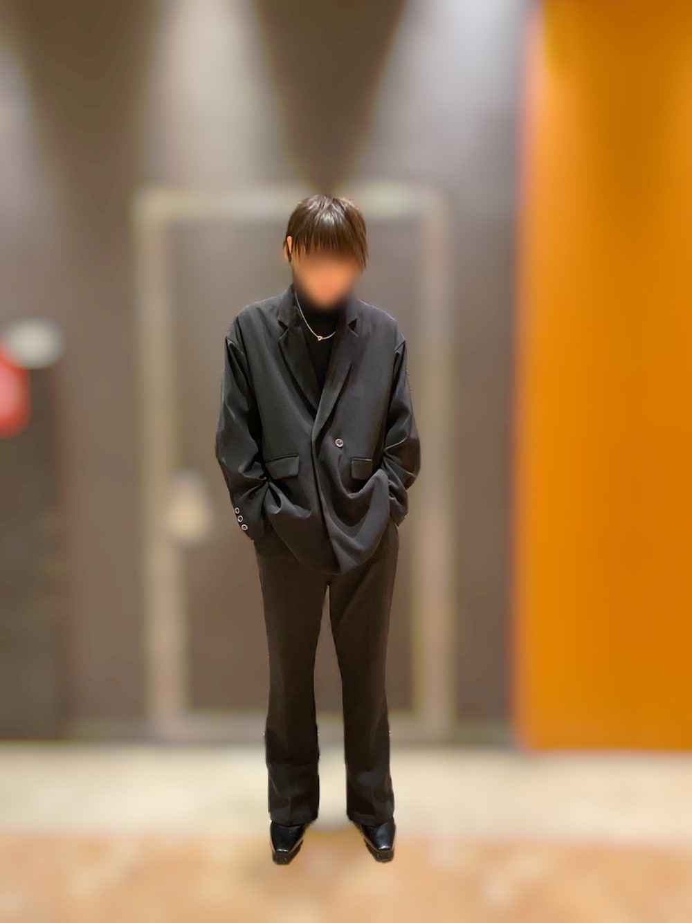 「テーラードジャケット、adrer、CLEL」｜「ADRERの【ADRER】extra quality over tailored jacket/エクストラオリティーオーバーテーラードジャケット（テーラードジャケット、ブラック系）」を使った、takkunさん（メンズ・174cm）の冬コーディネートの1枚目の写真