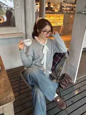 「mline（エムライン）のアイテム」を使った、kanaeさん（レディース・153cm）の秋コーディネート