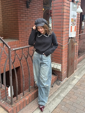 「junoah（ジュノア）のアイテム」を使った、kanaeさん（レディース・153cm）の秋コーディネート