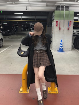 「JUNOAH（ジュノア）のアイテム」を使った、kanaeさん（レディース・153cm）の冬コーディネート