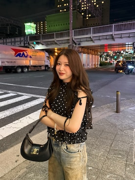 「Acne Studios（アクネストゥディオズ）のAcne Studios 2021M P（デニムパンツ、ブルー系）」を使った、kanaeさん（レディース・153cm）の夏コーディネート