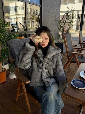 「アイテム（その他アウター）」を使った、kanaeさん（レディース・153cm）の秋コーディネート