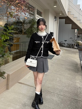 「YOLO（ヨーロ）のアイテム（ジャケット/アウター）」を使った、kanaeさん（レディース・153cm）の秋コーディネート