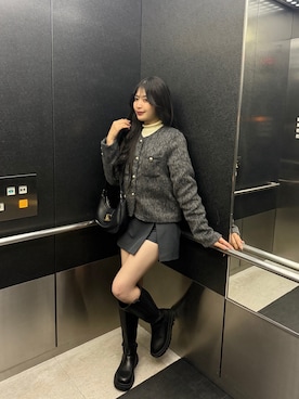 「アイテム（ブーツ）」を使った、kanaeさん（レディース・153cm・20代）の秋コーディネート