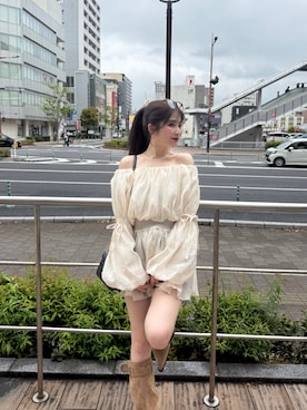 「junoah（ジュノア）のアイテム」を使った、kanaeさん（レディース・153cm）の春コーディネート