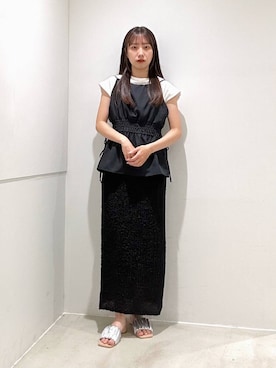 「イエベ」｜「アイテム（キャミソール）」を使った、ami15さん（レディース・154cm）の春コーディネート
