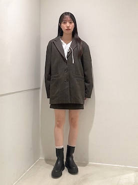 「SENSE OF PLACE by URBAN RESEARCH（センスオブプレイスバイアーバンリサーチ）のアイテム（シャツ/ブラウス）」を使った、ami15さん（レディース・154cm）の秋コーディネート