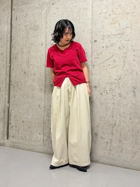 「KBF（ケイビーエフ）のアイテム（トップス）」を使った、タカタニさん（レディース・149cm）の春コーディネート