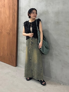 「ウェーブ×イエベ秋」｜タカタニさん（レディース・149cm）の夏コーディネート