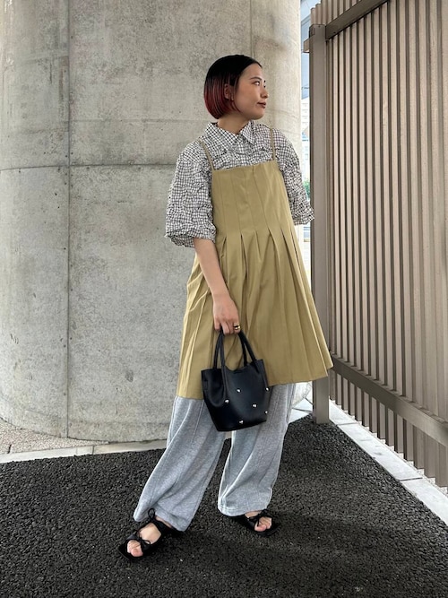 ワッシャーチェックシャツ