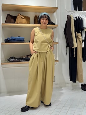 「コクーンパンツ」｜タカタニさん（レディース・149cm）の夏コーディネート