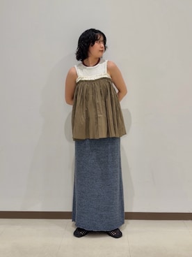 「アイテム（その他トップス）」を使った、タカタニさん（レディース・149cm）の春コーディネート