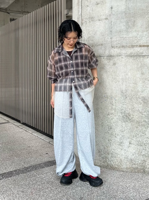 KBF  タイパンツ  グレー セール】ピンタックスウェットパンツ（その他パンツ）｜KBF