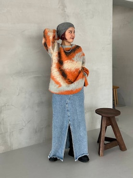 「イチ推しデニムコーデ」｜タカタニさん（レディース・149cm）の秋コーディネート