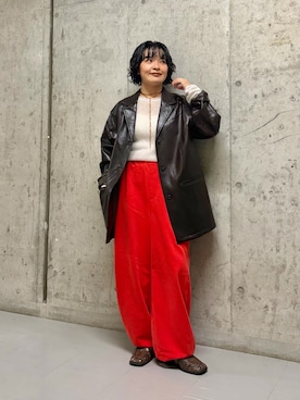 「KBF（ケイビーエフ）のアイテム（ジャケット/アウター）」を使った、タカタニさん（レディース・149cm）の秋コーディネート