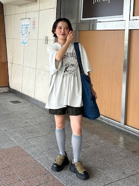 「ウェーブ×イエベ秋」｜タカタニさん（レディース・149cm）の夏コーディネート