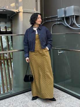 「アイテム（ダウンジャケット/コート）」を使った、タカタニさん（レディース・149cm）の秋コーディネート