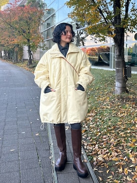 「KBF（ケイビーエフ）のアイテム」を使った、タカタニさん（レディース・149cm）の秋コーディネート