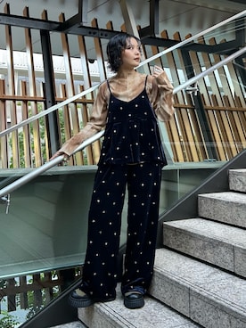 「アイテム（キャミソール）」を使った、タカタニさん（レディース・149cm・20代）の秋コーディネート