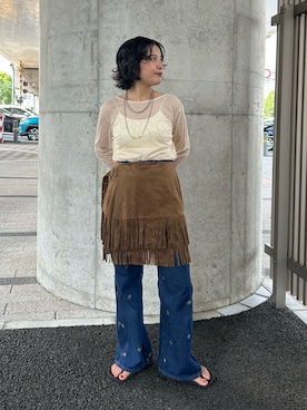 「アイテム（スカート）」を使った、タカタニさん（レディース・149cm・20代）の秋コーディネート